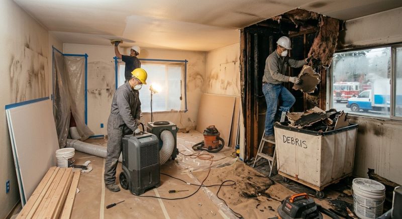 Fire Damage Cleanup in Sonoma County, CA